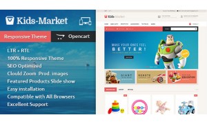 Kids Market - Opencart Responsive Website Design