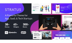 App, SaaS & Software Startup Tech Website Design - Stratus