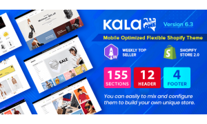 Kala | Customizable Shopify Website Design - Flexible Sections Builder Mobile Optimized