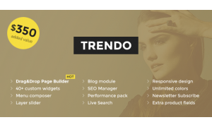 Trendo - Minimalistic Fashion Store OpenCart Website Design