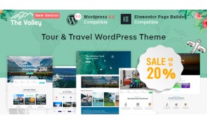 Valley - Tour & Travel Agency WordPress Website Design