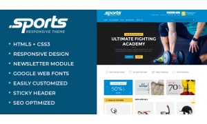 Sports - Responsive OpenCart Website Design