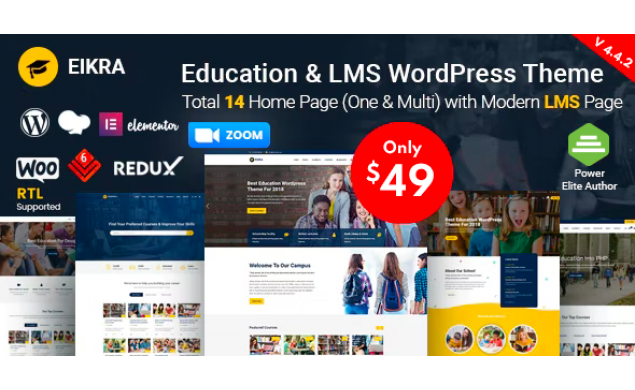 Eikra - Education WordPress Website Design