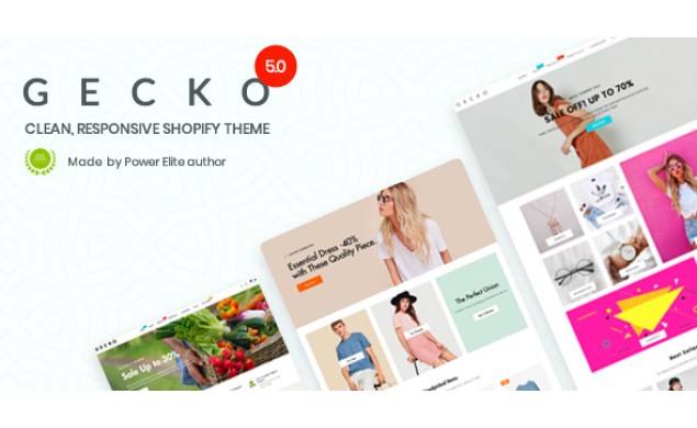 Gecko 5.0 - Responsive Shopify Website Design - RTL support