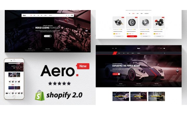 Aero - Auto Parts, Car Accessories Shopify Website Design