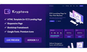 ICO Kryptova - Cryptocurrency Website