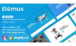 Elomus Shop Single Product Shopify Website Design