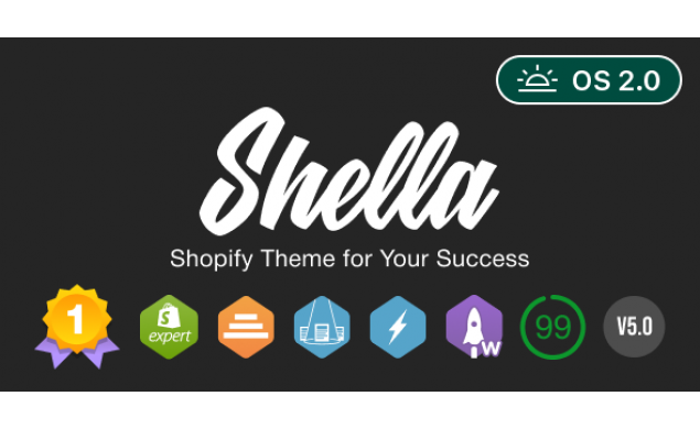 Shella - Multipurpose Shopify Website Design. Fast, Clean, and Flexible.