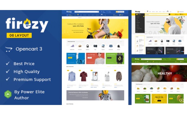 Firezy - Multipurpose OpenCart 3 Website Design