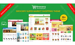 Grocery and Shopping OpenCart 3.X Multistore Website Design (Shopping, Mall)