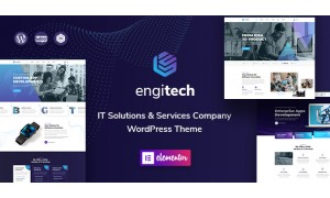Engitech - IT Solutions & Services WordPress Website Design