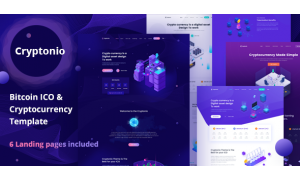 Cryptonio - Cryptocurrency HTML Website
