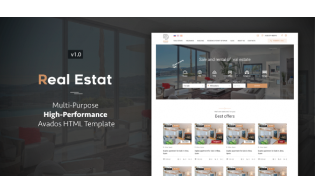 Avados - Real Estate HTML Website