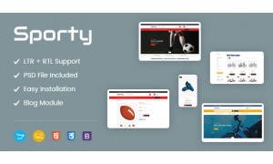 Sporty - Responsive OpenCart Website Design