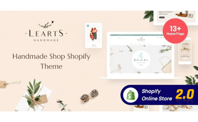 LeArts – Handmade Shop Shopify Website Design
