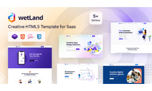 Wetland - MultiPurpose HTML5 Website for Startup