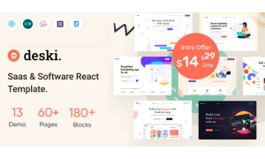 Deski - Saas & Software React Website