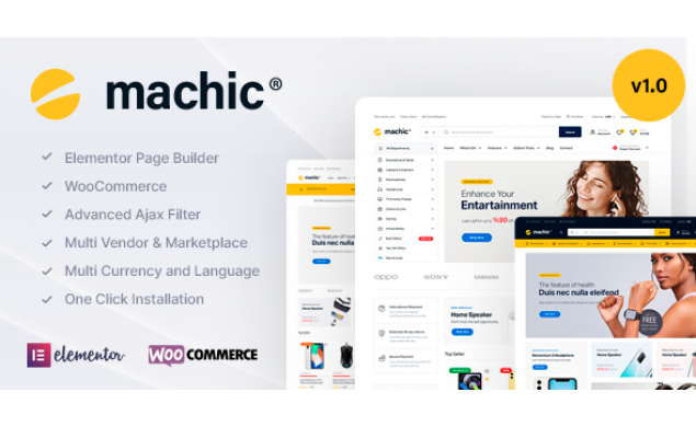 Machic - Electronics Store WooCommerce Website Design