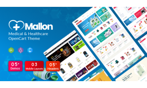 MallOn - Super Fast Medical & Healthcare Stores OpenCart Website Design