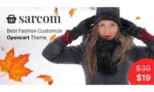 Sarcom‌ - Fashion OpenCart Website Design