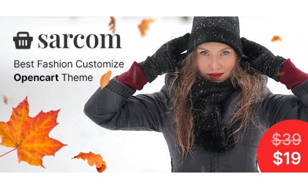 Sarcom‌ - Fashion OpenCart Website Design