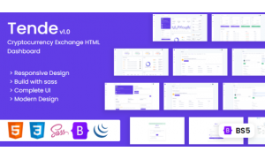 Tende - Cryptocurrency Exchange Dashboard