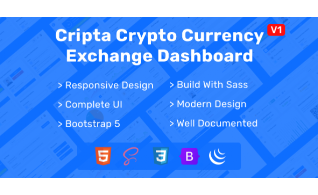 Cripta Cryptocurrency Exchange Dashboard