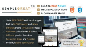 SimpleGreat – Premium Responsive OpenCart web design!