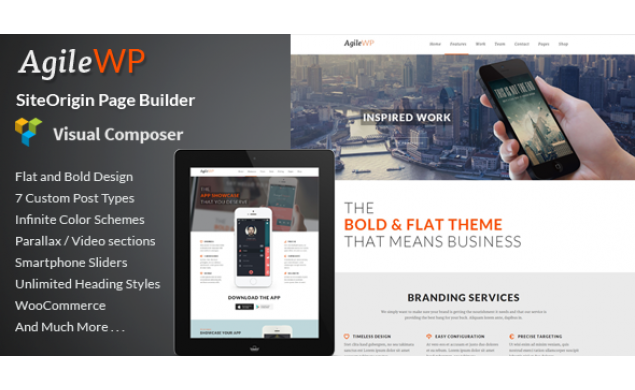 Agile - Multi-Purpose App Showcase WordPress Website Design