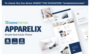 Apparelix Shopify Real Estate Web Design #185916 - Website DesignMonsterUAE