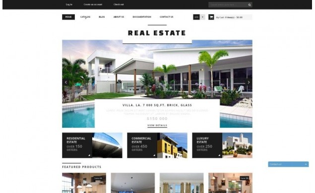 Real Estate Agency Responsive Shopify Web Design - Website DesignMonsterUAE