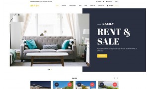 RENTS - Real Estate Multipage Clean Shopify Web DesignUAE