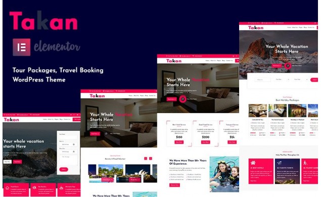 Takan Travel Agencies WordPress Web Design - Website DesignMonsterUAE